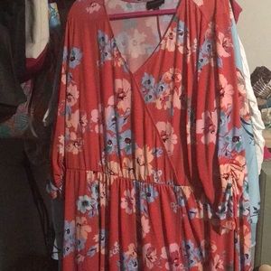 Floral dress that high low.